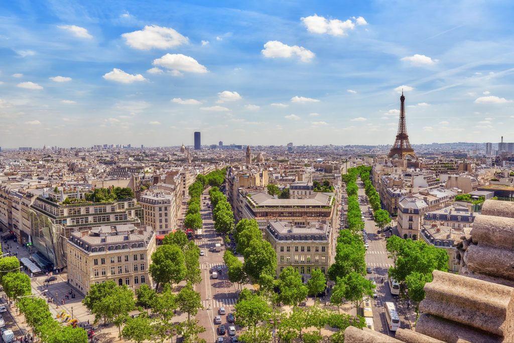 Vue panoramique de Paris pour organiser un repas de groupe de grande capacité